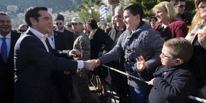 Ο Αλέξης Τσίπρας στην Κάλυμνο (Φωτογραφία: Γ.Τ. Πρωθυπουργού / Andrea Bonetti)