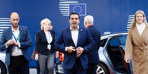 Ο Αλέξης Τσίπρας στις εργασίες της δεύτερης ημέρας της ολομέλειας του Ευρωπαϊκού Συμβουλίου (Φωτο: Eurokinissi)