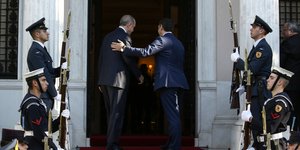 Ο Αλ. Τσίπρας υποδέχεται στο Μαξίμου τον Ρ. Ερντογάν -Φωτογραφία: Intimenews/ΛΙΑΚΟΣ ΓΙΑΝΝΗΣ