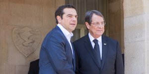 Ο Αλέξης Τσίπρας και ο Νίκος Αναστασιάδης/ Φωτογραφία intime