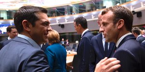 Στις εργασίες της δεύτερης μέρας του Ευρωπαϊκού Συμβουλίου ο Τσίπρας/Φωτογραφία: Eurokinissi