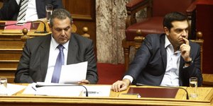 Πάνος Καμμένος και Αλέξης Τσίπρας /Φωτογραφία: Εurokinissi