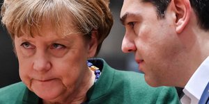 Ανγκελα Μέρκελ και Αλέξης Τσίπρας/ Φωτογραφία: Geert Vanden Wijngaert/AP