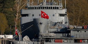 Πλοίο του τουρκικού πολεμικού ναυτικού. Φωτογραφία: AP