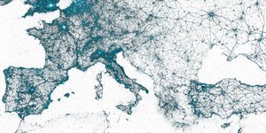 Η γεωγραφία του twitter – Ο χάρτης των tweets στην Ευρώπη