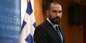 Ο Δημήτρης Τζανακόπουλος/ Φωτογραφία intime news