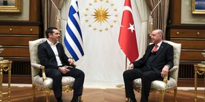 Αλέξης Τσίπρας και Ρετζέπ Ταγίπ Ερντογάν -Φωτογραφία: Εurokinissi