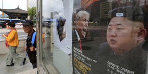 Πολεμική ρητορική μεταξύ ΗΠΑ και Β. Κορέας (Φωτογραφία: AP/ Ahn Young-joon)