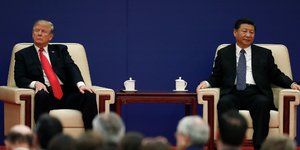 Oι πρόεδροι ΗΠΑ και Κίνας