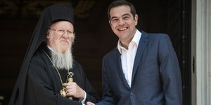 Συνάντηση Τσίπρα με τον Οικουμενικό Πατριάρχη/Φωτογραφία: Eurokinissi