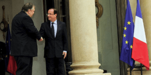 Τηλεφωνική επικοινωνία Βενιζέλου-Ολάντ πριν την συνάντηση με τον Σαμαρά
