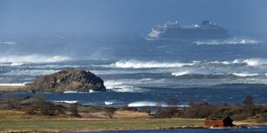 To Viking Sky πλέει ακυβέρνητο /Φωτογραφία: Twitter