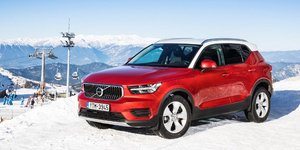 Το Volvo XC40 στο χιονοδρομικό κέντρο Παρνασσού