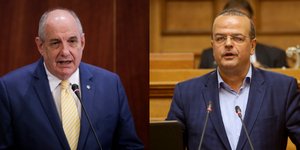 Τέρενς Κουίκ και Αλέξανδρος Τριανταφυλλίδης /Φωτογραφία: EUROKINISSI