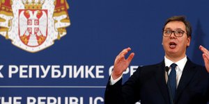 Ο Αλεξάνταρ Βούτσιτς (Φωτο: ΑΡ)