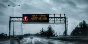 Βροχή στην Αττική Οδό/Φωτογραφία: Eurokinissi