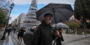 Βροχή στην Αθήνα -Φωτογραφία Eurokinissi