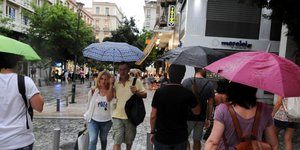 Βροχή στην Αθήνα/Φωτογραφία: IntimeNews