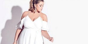 Λευκό φόρεμα για γάμο. Φωτογραφία: City Chic 