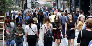 Στιγμιότυπο από την Ερμού /Φωτογραφία: Intime News