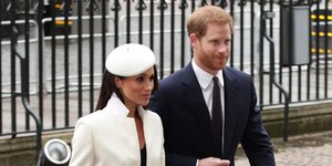 Μέγκαν Μαρκλ & πρίγκιπας Χάρι (Φωτογραφία: Yui Mok/PA via AP)