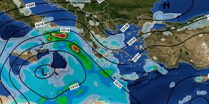 Πιο δυτική η πορεία του «Ορέστη»/ Φωτογραφία: meteo