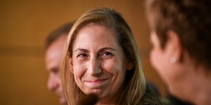 Η Μαριλίζα Ξενογιαννακοπούλου στην τελετη παράδοσης του υπουργείου Διοικητικής Μεταρύθμισης- φωτογραφία eurokinissi