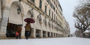 Χιονισμένη Κέρκυρα /Φωτογραφία: Intime News