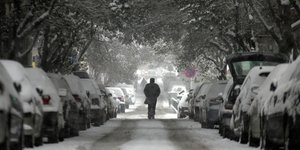 Η «Λητώ» έντυσε στα λευκά τη Β.Ελλάδα /Φωτογραφία Αρχείου: Sooc