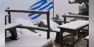 Χιόνι στην Πάρνηθα/ Φωτογραφία: Facebook