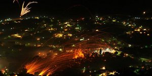 O ρουκετοπόλεμος της Χίου τρέλανε το BBC -100.000 ρουκέτες έπεσαν φέτος στη «μάχ