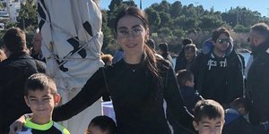 Η Ολυμπία Χοψονίδου με τα παιδιά της