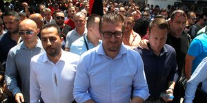 Ο εθνικιστής ηγέτης του VMRO Χριστιάν Μικόσκι / Φωτογραφία: AP Images