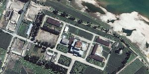 Δορυφορική φωτογραφία των πυρηνικών εγκαταστάσεων στη Γιονγκμπιόν (Φωτογραφία αρχείου: ΑΡ) 