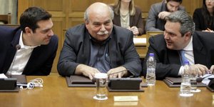 «Απόλυτα αντίθετος» με τις δηλώσεις Βούτση δήλωσε ο Πάνος Καμμένος (Φωτογραφία: EUROKINISSI/ ΓΙΩΡΓΟΣ ΚΟΝΤΑΡΙΝΗΣ)