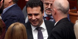 Ο Ζόραν Ζάεφ (Φωτογραφία: AP Photo/Boris Grdanoski)
