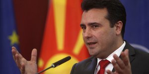 Ο Ζόραν Ζάεφ/ Φωτογραφία: AP- Boris Grdanoski