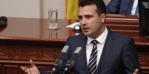 Ο Ζόραν Ζάεφ (Φωτογραφία: AP/ Boris Grdanoski)