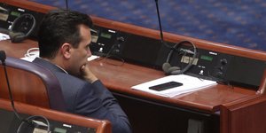 Ο Ζόραν Ζάεφ/ Φωτογραφία: AP- Boris Grdanoski