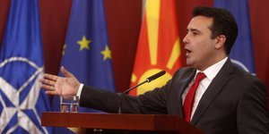 Ο Ζόραν Ζάεφ/ Φωτογραφία: AP- Boris Grdanoski