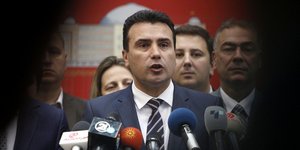 Ο Ζόραν Ζάεφ/ Φωτογραφία: AP- Boris Grdanoski