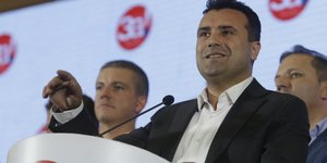 Ο Ζόραν Ζάεφ/ Φωτογραφία: AP- Boris Grdanoski