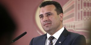 Ο Ζόραν Ζάεφ (Φωτογραφία: AP/ Boris Grdanoski)