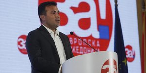 Ο Ζόραν Ζάεφ/ Φωτογραφία: AP- Boris Grdanoski