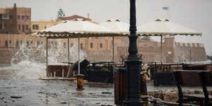 κακοκαιρία στα Χανιά/Φωτογραφία: Eurokinissi