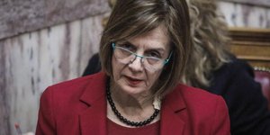 Η Μυρσίνη Ζορμπά/ Φωτογραφία: EUROKINISSI- ΓΙΩΡΓΟΣ ΚΟΝΤΑΡΙΝΗΣ