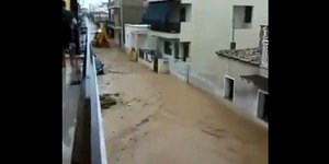 Πλημμύρες σε Πελοπόννησο λόγω του κυκλώνα Ζορμπά/ Φωτογραφία: twitter