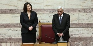 Οταν η κυρία Κωνσταντοπούλου ήταν Πρόεδρος της Βουλής και τα είχε καλά με τον ΠτΔ / Φωτογραφία: Eurokinissi-ΜΠΑΛΤΑΣ ΚΩΣΤΑΣ