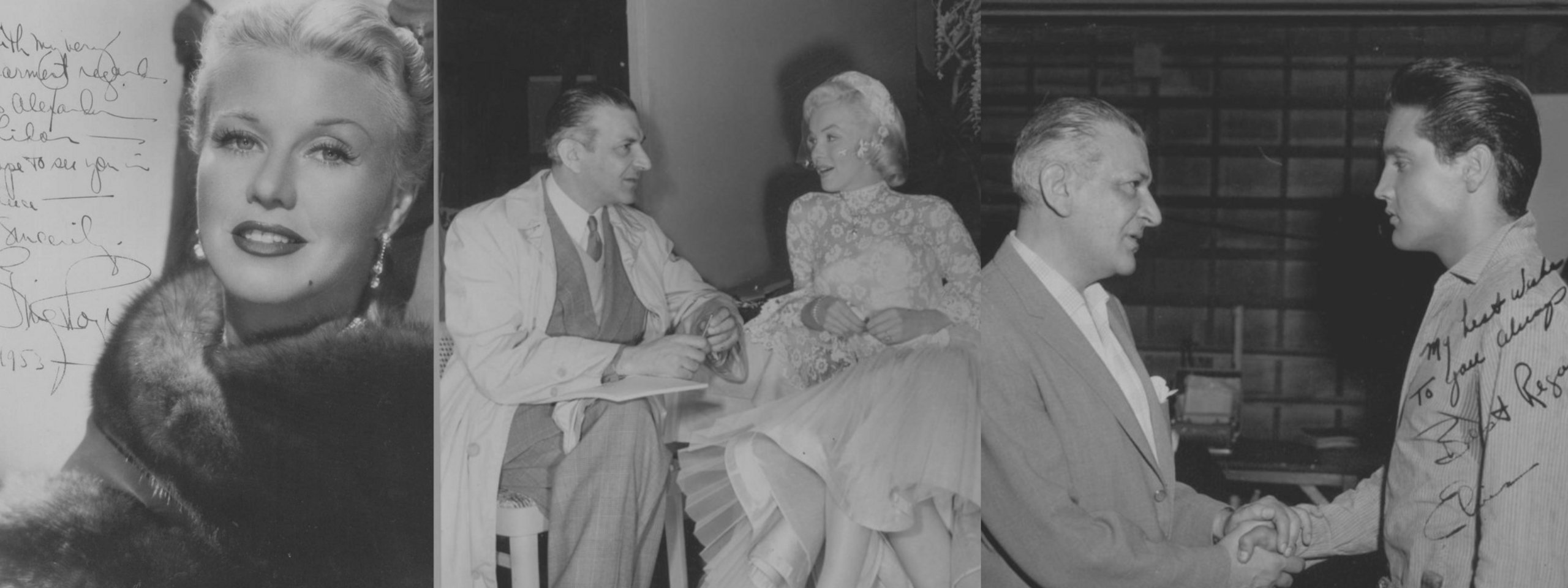 Ο Αλέκος Λιδωρίκης με την Μέριλιν, τον Ελβις και η αφιέρωση της Τζίντζερ Ρότζερς