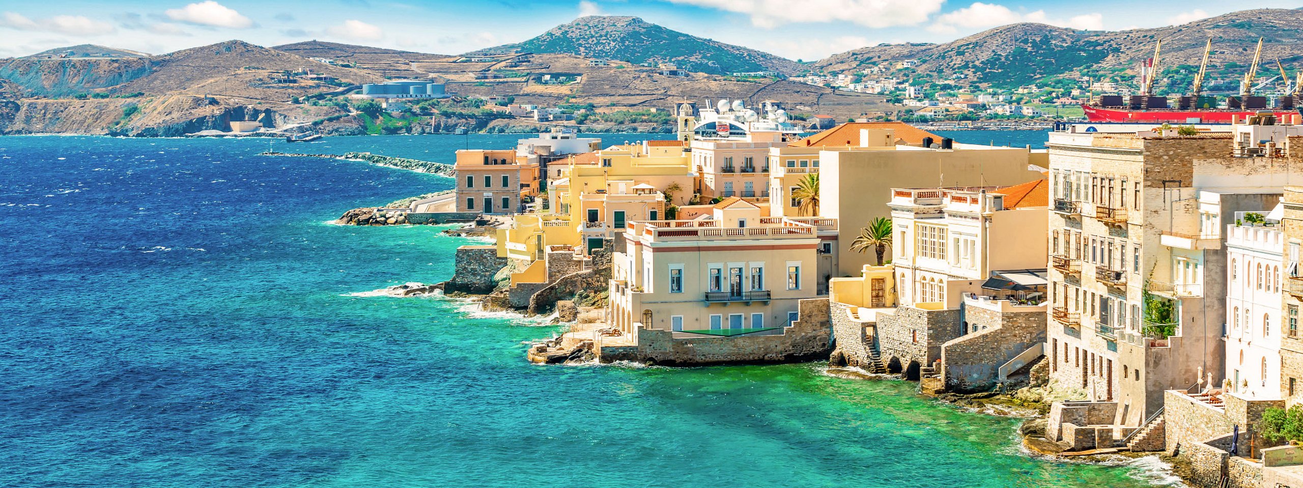 Σύρος, παραλία, αρχοντικά